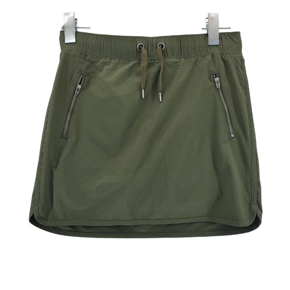 Athleta Pants - Athleta Tennis Skirt Skort Women's Size XS Army Green Zip Pockets